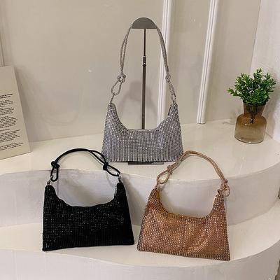 Personalized Women's Bag Diamond-encrusted Handbag Trendy and Fashionable Versatile and Stylish Single-shoulder Bag