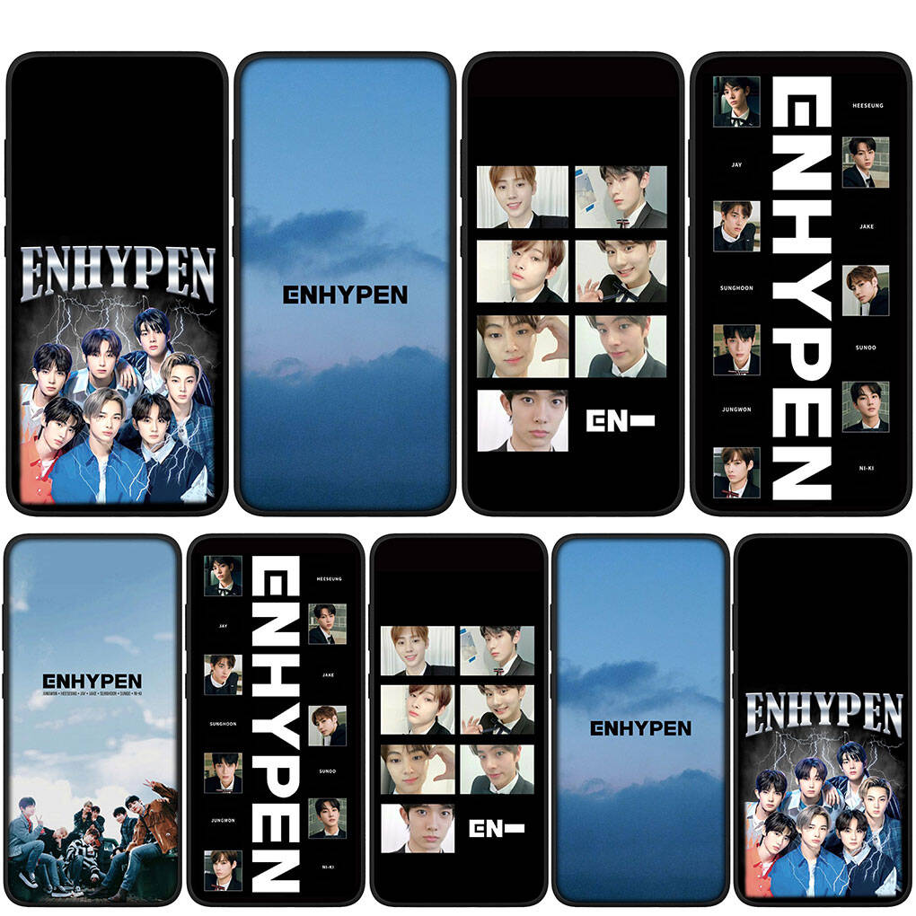 Cover for iPhone 17 16 15 Xiaomi Poco Redmi Note 14 13 12 11 Pro Max 9 16e Samsung Galaxy S25 S24 S23 A07 A17 OPPO Huawei ENHYPENs Kpop Phone Case