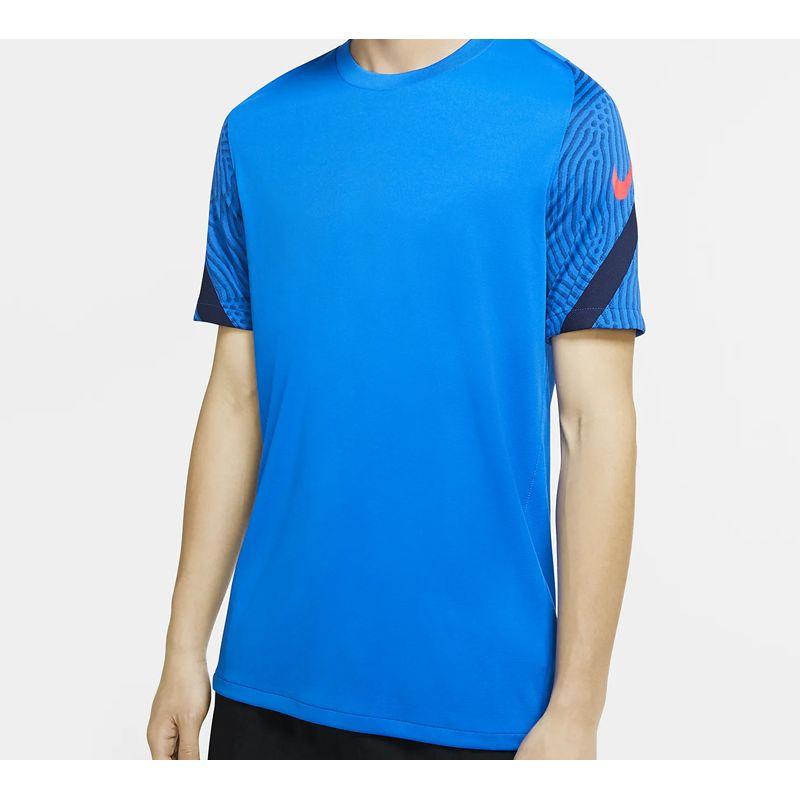 Nike Dri-Fit Strike Quick-Dry Short-Sleeve Soccer T-Shirt Men Tops Blue CD0571-427