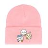 Chiikawa Usagi Round Top Dopamine Print Knit Hat For Enthusiasts Animation