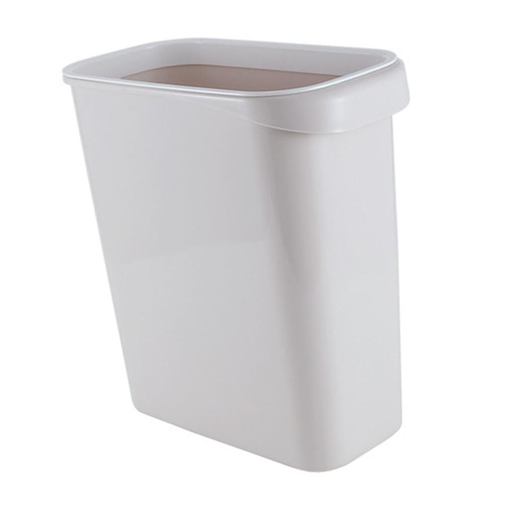 Narrow Trash Bin Rectangular Pressure Ring Space Saving Slim Trash Can Home Wastebasket for Bathroom Kitchen