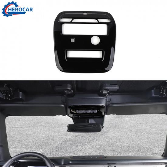 Front Reading Light Frame Trim Cover Decor for Ford Bronco + Black ABS