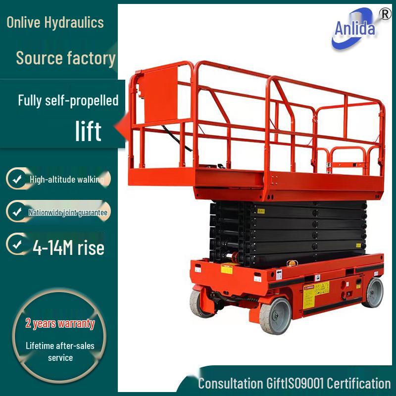 Self-Propelled Electric Hydraulic Scissor Lift Platform
