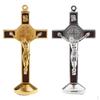 2PCS Alloy Crucifix Statue Figurine Perfect Gifts for Car Home Chapel Decoration