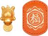 Dajia Town Langong Wealth Turtle Fu Turtle Wallet Money Turtle Golden Turtle Auspicious Ornament Leather Goods Affinity Royal Guard Orange Wallet