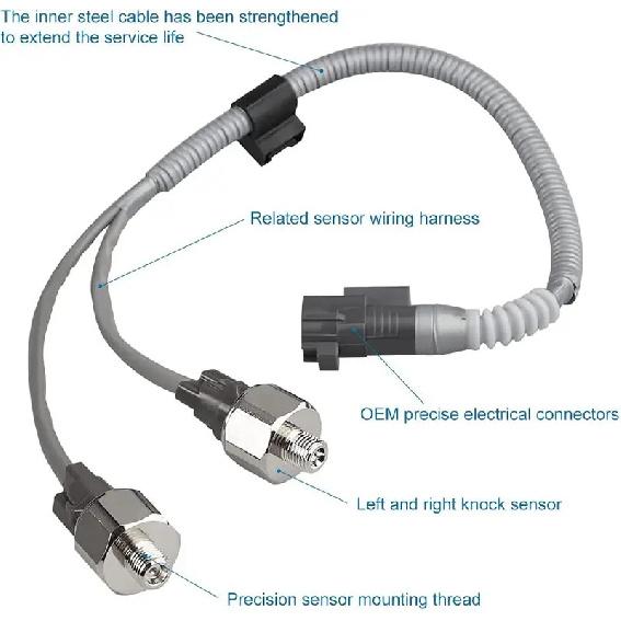 Engine Knock Sensor Wireless Harness Accessories For Toyota Avalon Camry Highlander Solara Sienna Lexus ES300 RX300 89615-12090