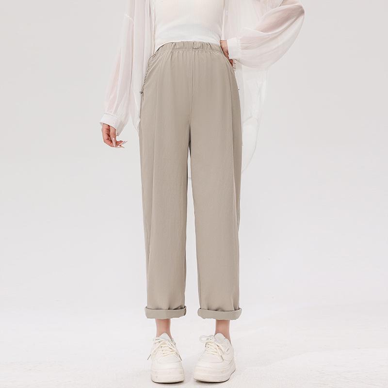 

2025 Wide-Leg Maternity Pants: Comfort Fit for Spring & Autumn, No Belly Support M