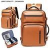 Men's anti-theft expandable backpack - Large-capacity laptop bag, expandable design, multiple compartments and zipper pockets, t