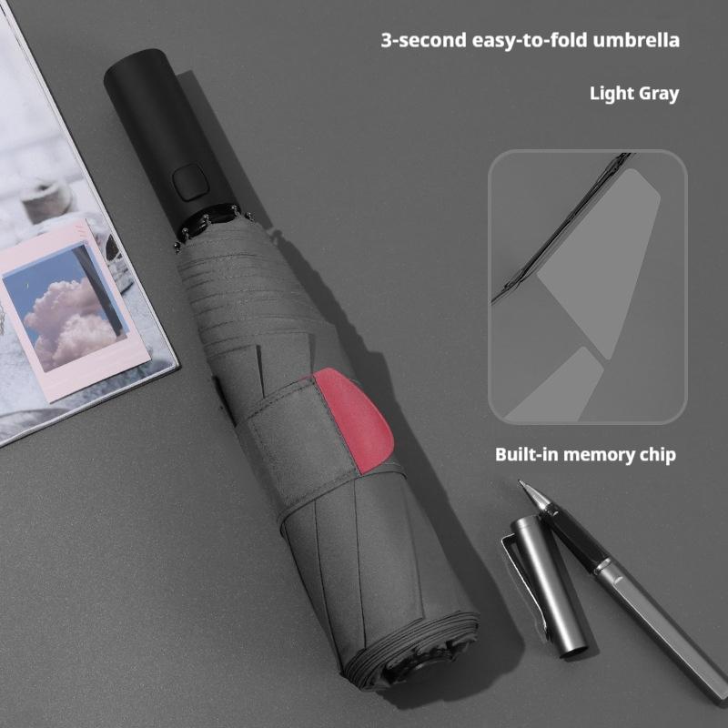 Non Folding Automatic Opening and Closing Sunshade, Sun Protection, UV Protection Memory Patch Umbrella