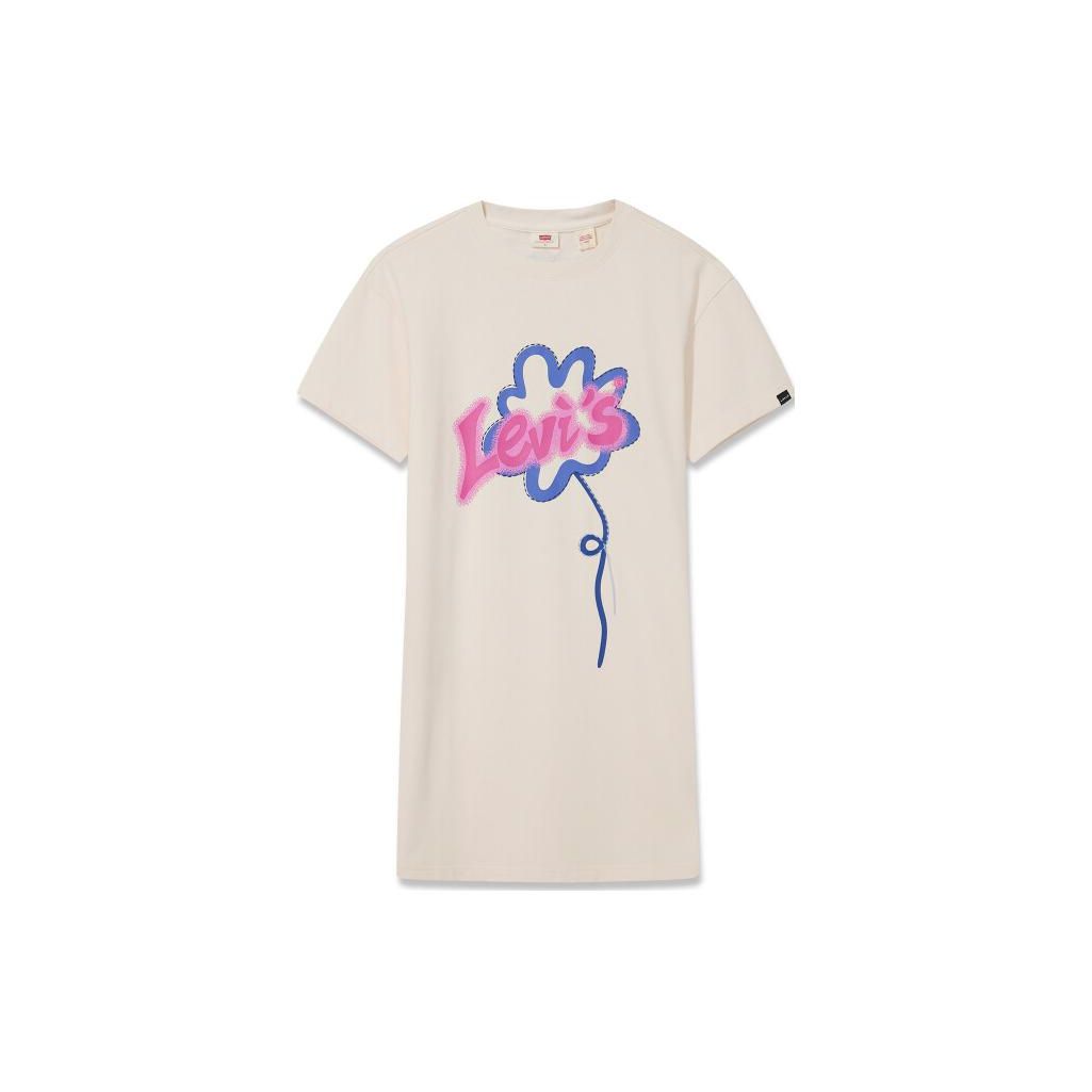

Платье женское Levis с цветочным принтом, круглым вырезом и короткими рукавами, бежевое A6415-0000 S