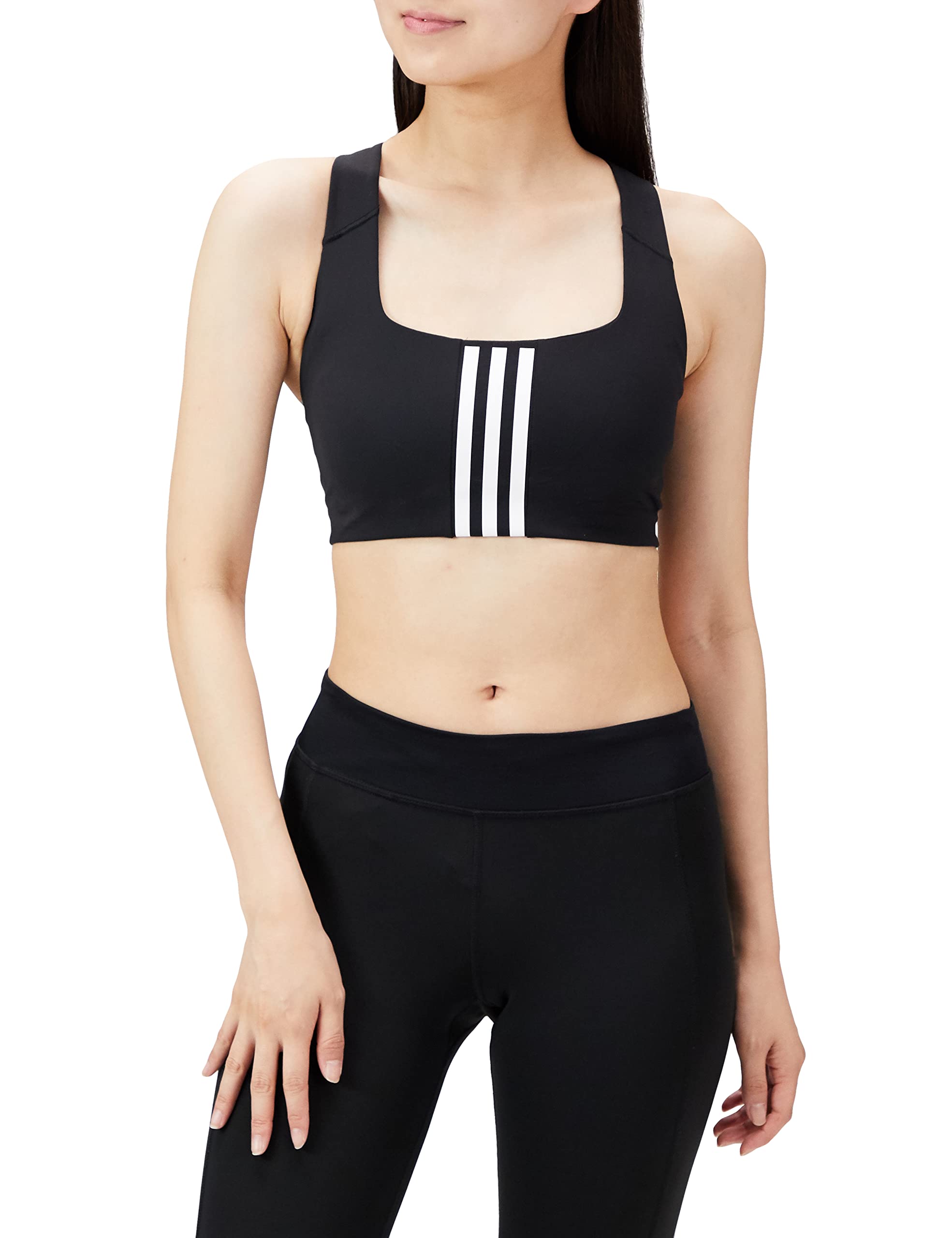 

Adidas Sports Bra Powerimpact Training Medium Support Bra VW600 JMB Women s Black/White (HE9063)