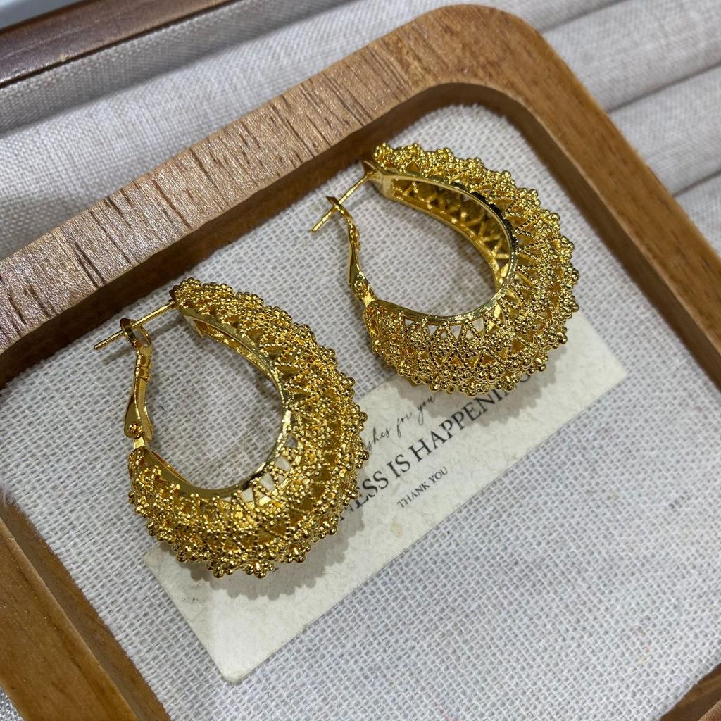 Geometric Ring Versatile Suit Design Light Luxury Temperament Fashion Trend Personality Earrings Earrings Earrings