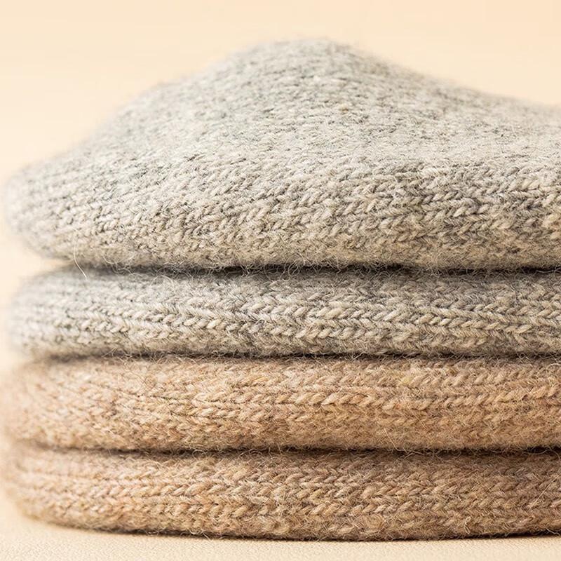 

Трехзонные мужские плотные шерстяные носки средней длины