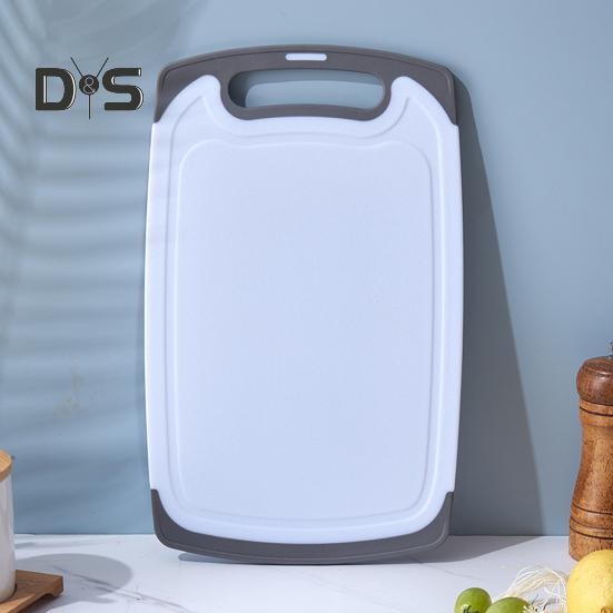 Double-sided Cutting Board Vegetable Meat Chopping Board with Grooves Easy Grip Handle Non-Slip Kitchen Essential for Foodies And Chefs