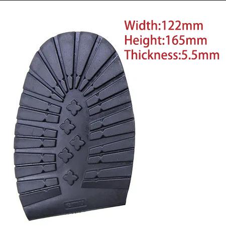 Suole per scarpe in gomma addensate per uomo Scarpe da lavoro in pelle Suola con tacco Riparazione antiscivolo Suole di ricambio fai-da-te Tappetino nero giallo