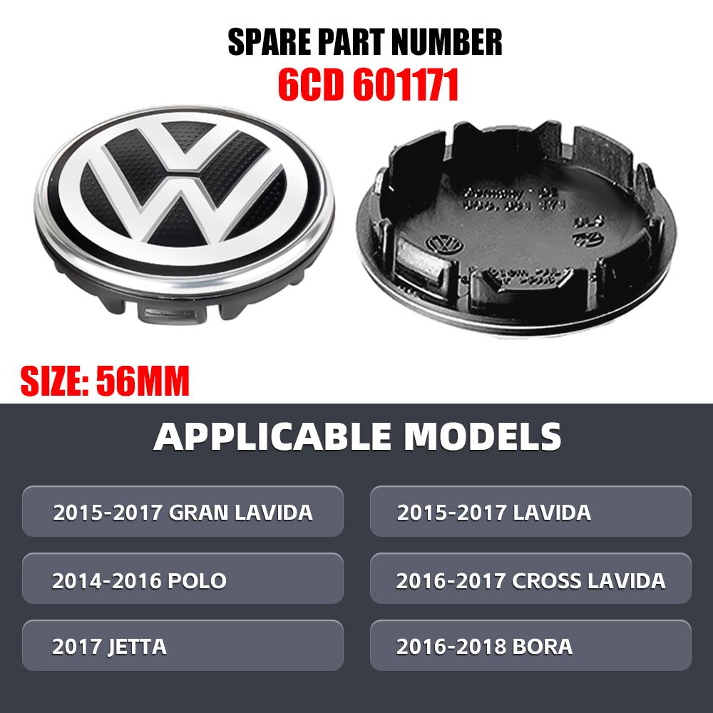 

2026 Hot For VOLKSWAGEN VW 4PCS 56MM/65MM/66MM Car Wheel Tire Center Hub Cap Sticker Dust-proof CoverFor Volkswagen VW R GTI Bee