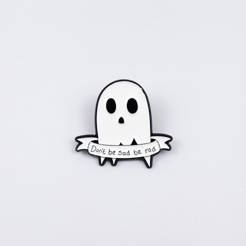 Little Ghost Brooch - Halloween Cartoon Series Badge for Children's Backpack Decoration