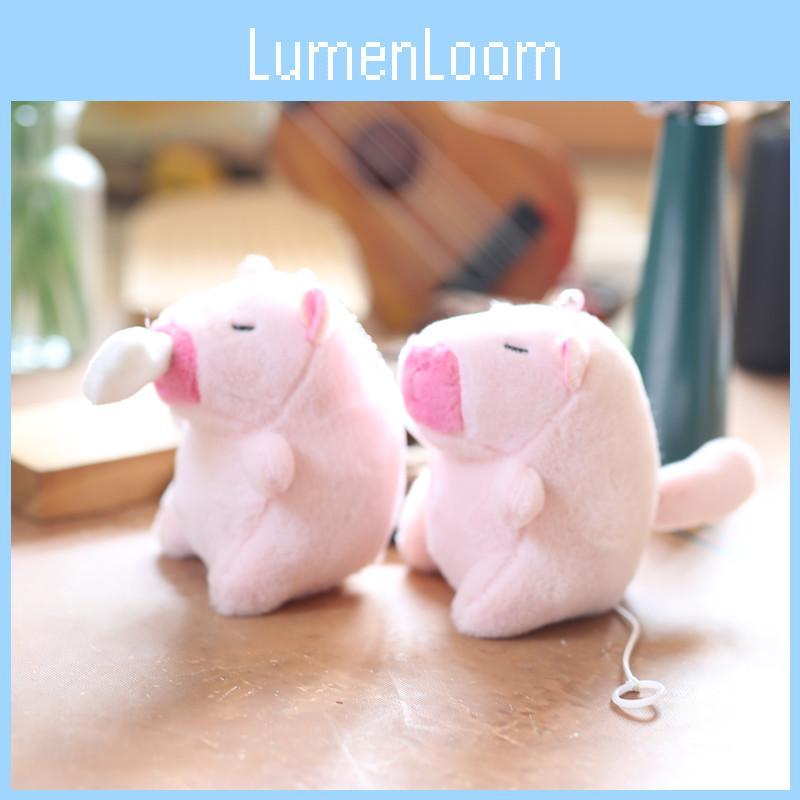 Adorable Capybara Plush Toy Keychain Cuddly And Soft With Wagging Tail Attachment