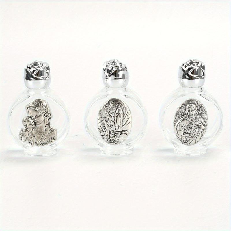 1 st Tom Flaska för Vigslevatten Jesusflaska Religiös Korsflaska Kristna Dopartiklar Parfymflaska