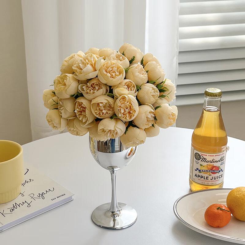 Luxury Silver Goblet Vase