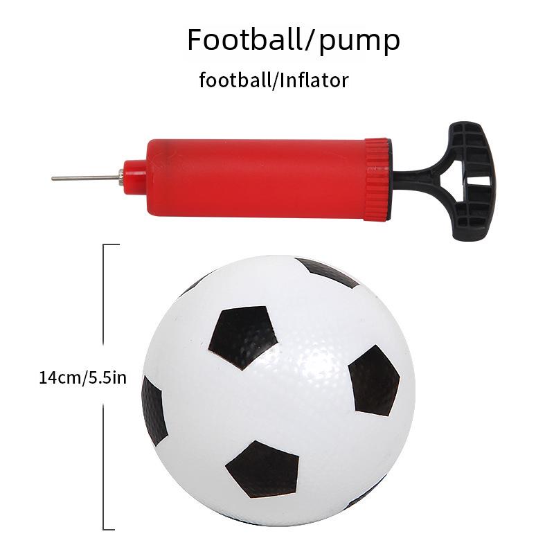 Children's 14cm Basketball & Football Toy Set with Ball Pump