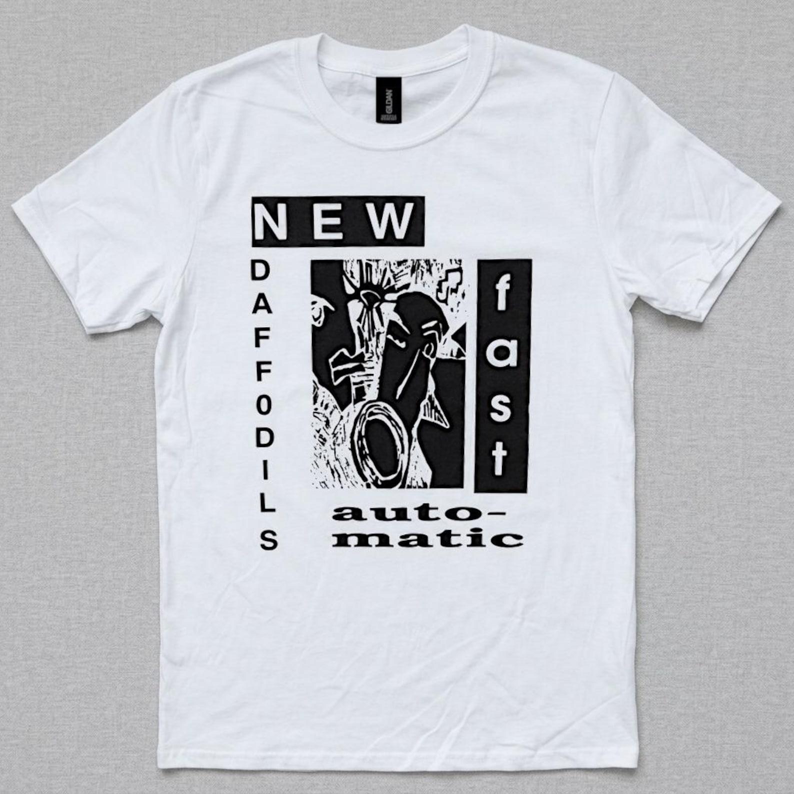 New Fast Automatic Daffodils T shirt, 90s Indie Rock Tee Madchester Baggy Band New Fads Shirt Vintage Style Graphic Unisex 2XL