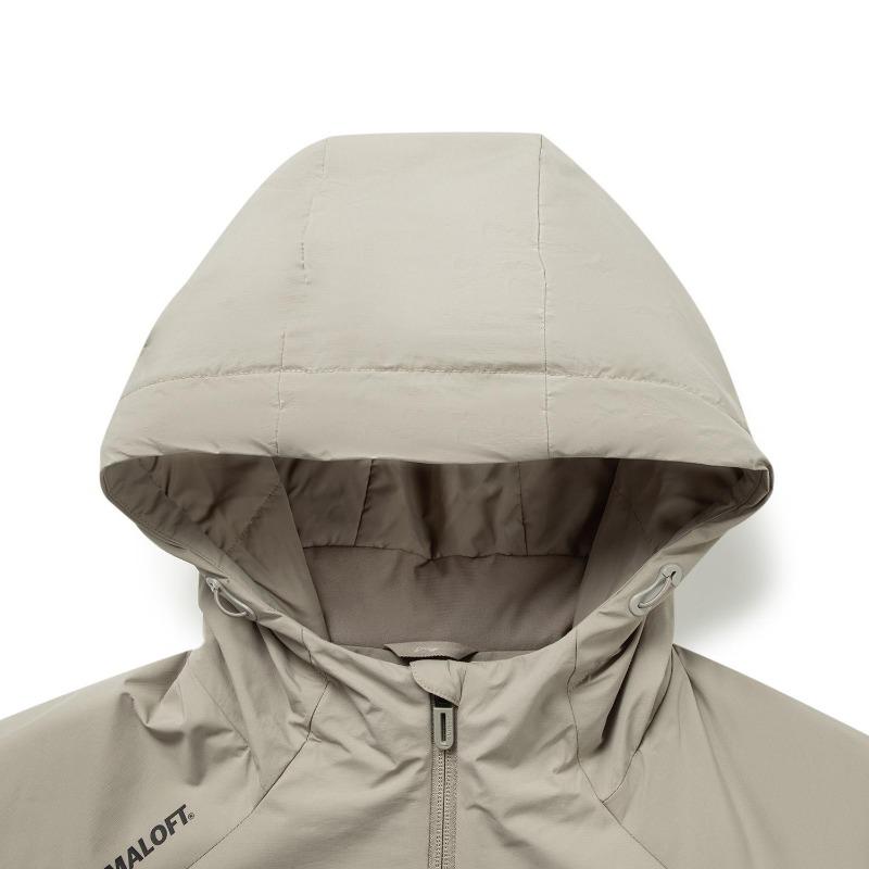 Li Ning Fitness Series Winddichte Wasserabweisende Dreidimensionale Kapuzen-Logo Baumwolljacke Herrenjacke AJMV157-5