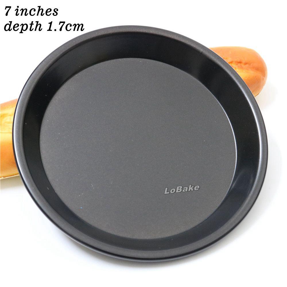 6, 7, 8, 9, 10 inches 1.6-1.9cm depth nonstick coating aluminium round shape pizza pans stones set pie pancake cheesecake mold