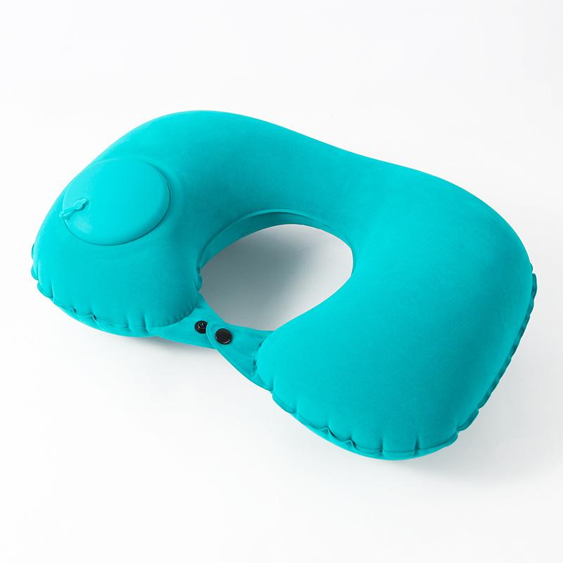 U-shaped Automatic Air Inflatable Pillow Neck Cushion Portable Travel Neck Pillow Outdoor Travel Cushion Camping Gear