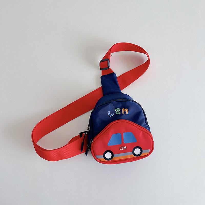 Car Pattern Childrens Canvas Backpack Fun Style School Weekend Bags Outings