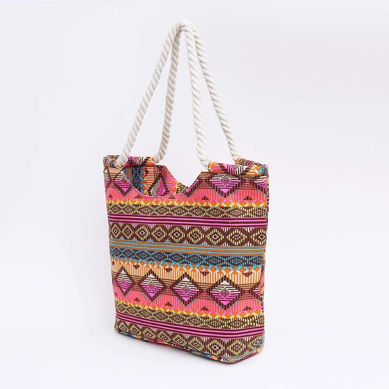 Handtasche für Damen, Canvas-Druck, Schultertasche, Strandtasche, lässige Tragetasche