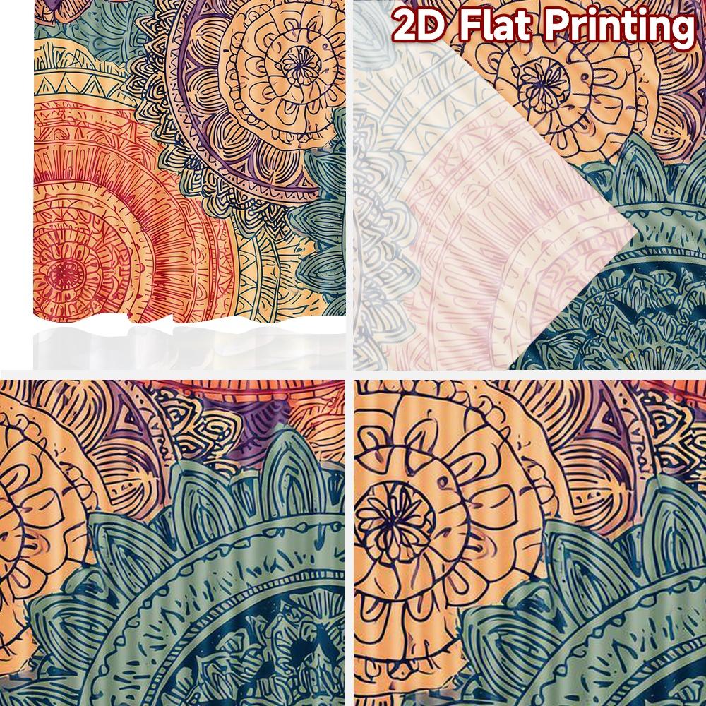 2D flat Photography Backdrop Background cloth Colorful Circular Design 100% Polyester Anniversary for Bedroom decorations