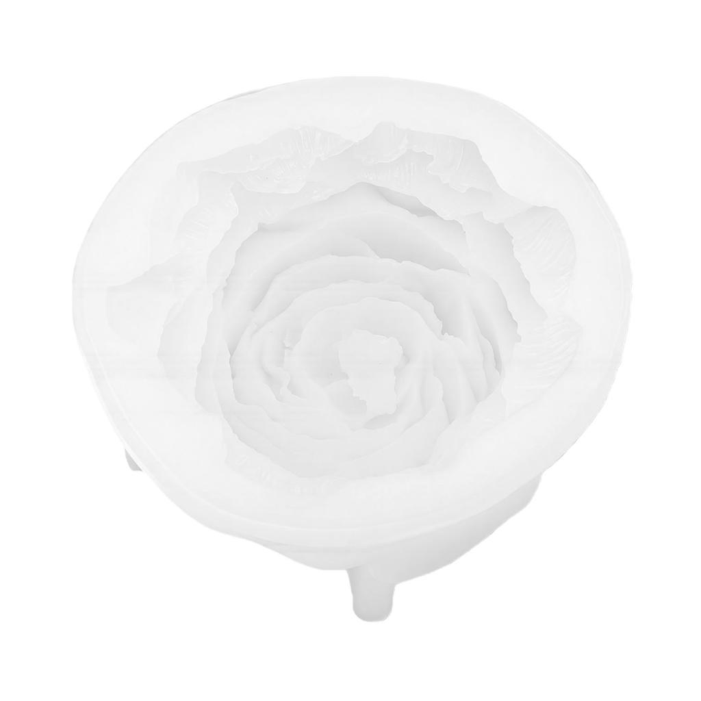 Peony Silicone Mold Flexible Reusable Flower Candle Mold for Soap Craft Making Baking Decorations