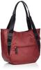 Polyurethane x cow leather casual tote M size Red [Isaac] Y92-03-03