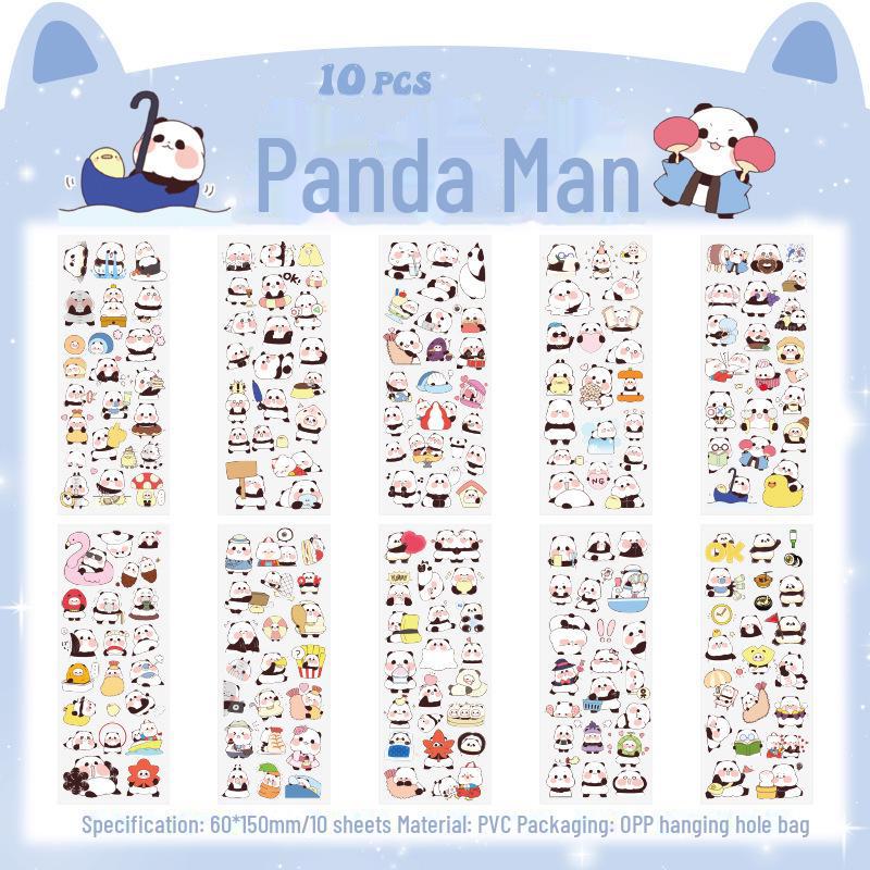 Waterproof Cartoon Stickers for Kids' Notebooks - Creative and Cute Decor Pack