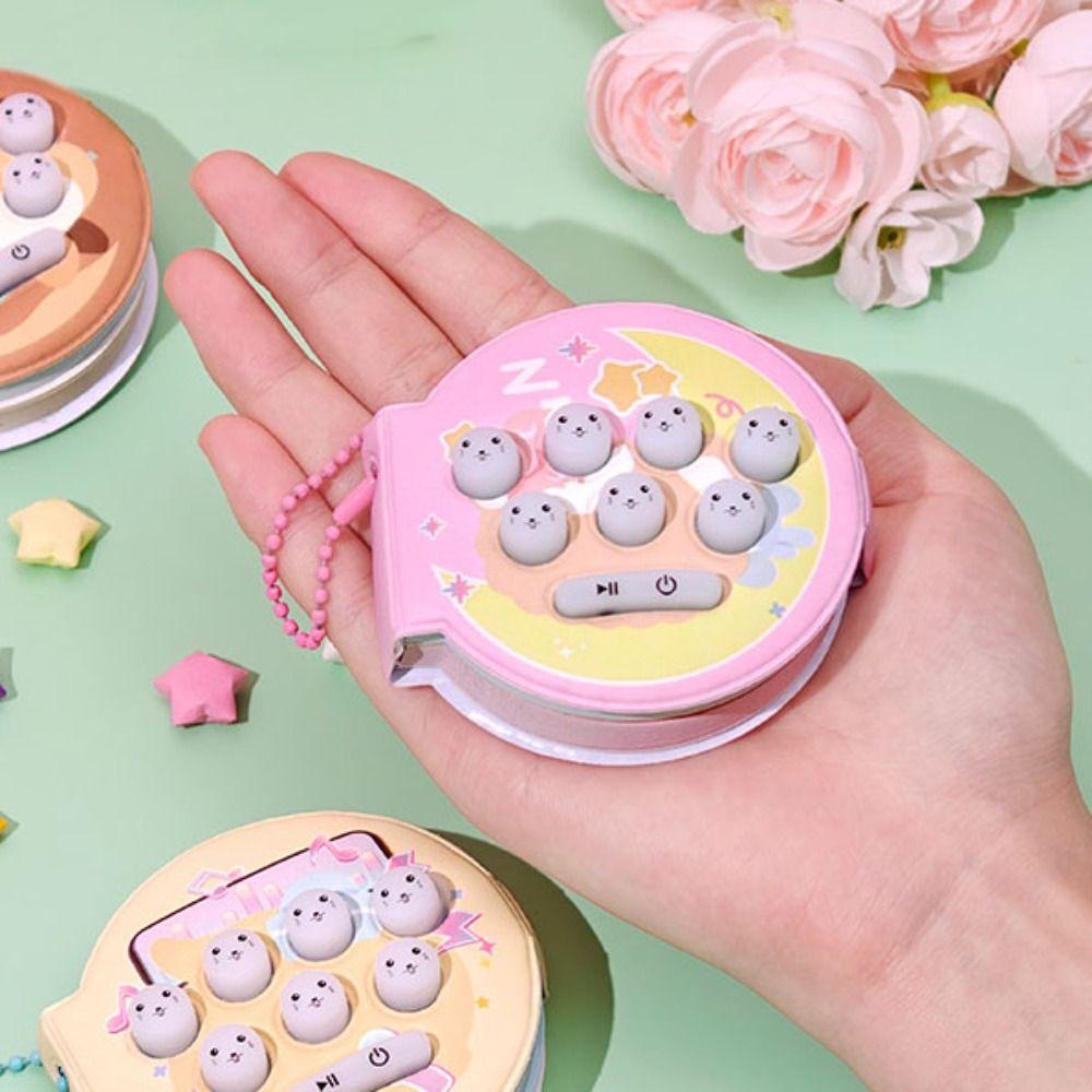 Bag Pendant Music Notepad Keychain Multi-functional Toy Key Ring Cartoon Notepad Pendant Game