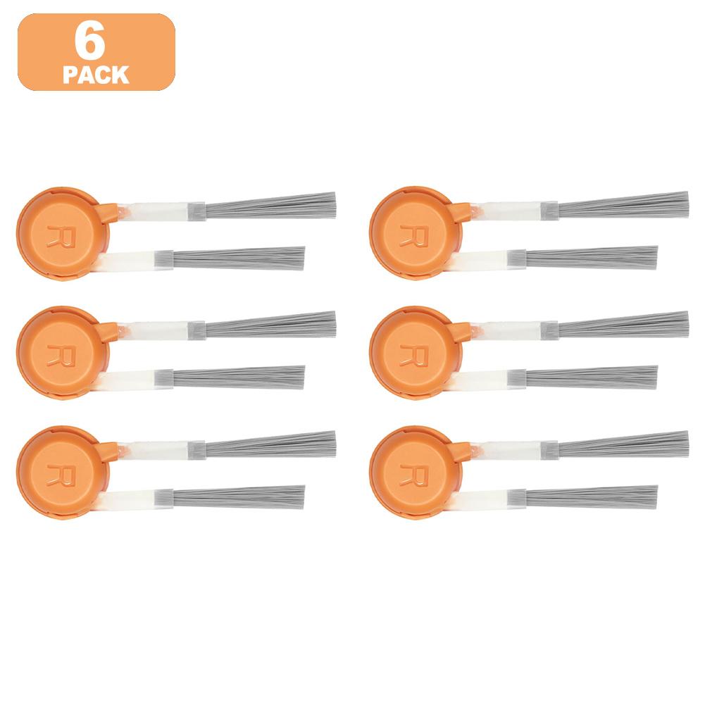 

Replacement Side Brush For NARWAL For Freo X10 Pro / YJCC027 Robot Vacuum, 6pcs, Plastic + Nylon, Corner Cleaning Edge Bristles