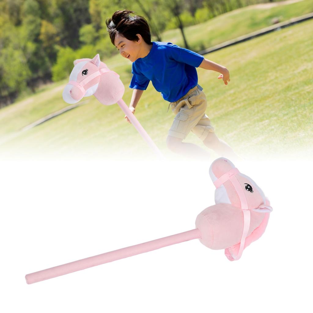 Hobby Horse Stick Toy 70cm Plush and PVC Cartoon Simulated Plush Handcrafted Hobby Horse
