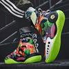 Basketball shoes high top zipper graffiti wear real combat student net surface breathable cement star sports men's shoes