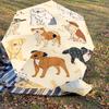 1PC dog pattern Umbrella-8-Rib Reinforced, Automatic Open, Lightweight & Durable, Cute Fashion Accessory for Outdoor-A1298