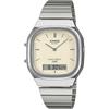 Casio Classic AQ-240E-7A2JF Unisex Watch Ivory Color Analog Design Water Resistant