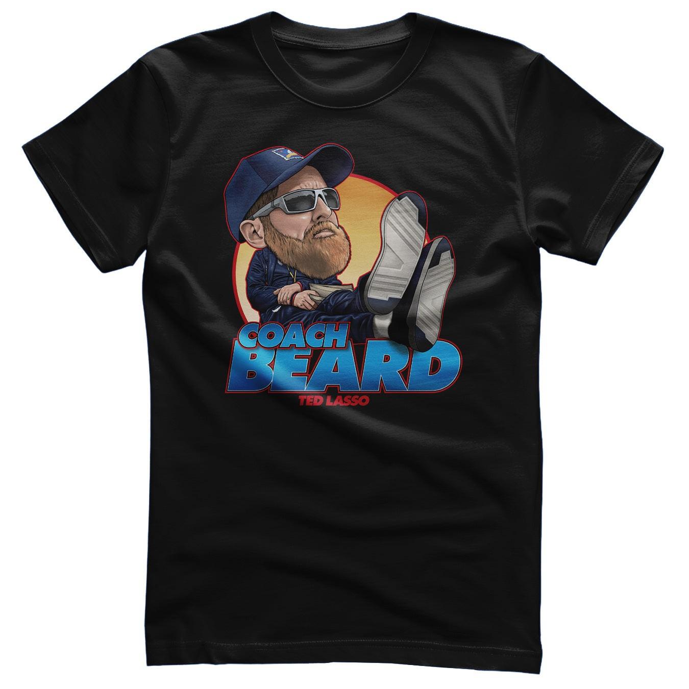 Officially Licensed Ted Lasso Coach Beard Mens T-Shirt S