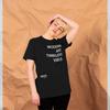 Apoh Modern Art Slogan Black T-shirt