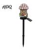 Solar Pathway Lights Mushroom Lights House Statue Fairy Cottage Garden Stake Light Waterproof Outdoor Landscape for Yard Patio Lawn Decorative