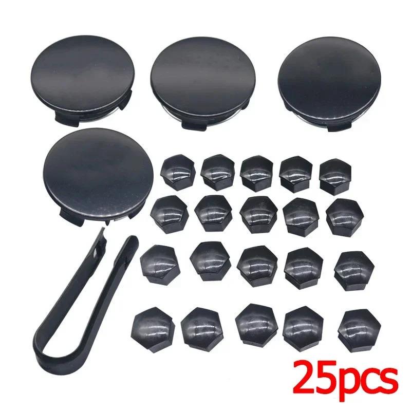 4/25/29pcs 56mm Car Wheel Center Hub Decorative Caps for Tesla Model 3 Y X S Badge Wheel Lug Nut Protective Cover