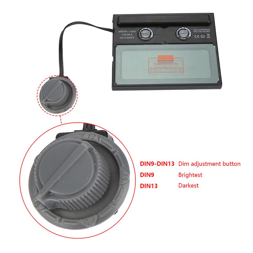Auto Solar Darkening Welding Helmet Lens Goggles Mask Shield Automation Filter
