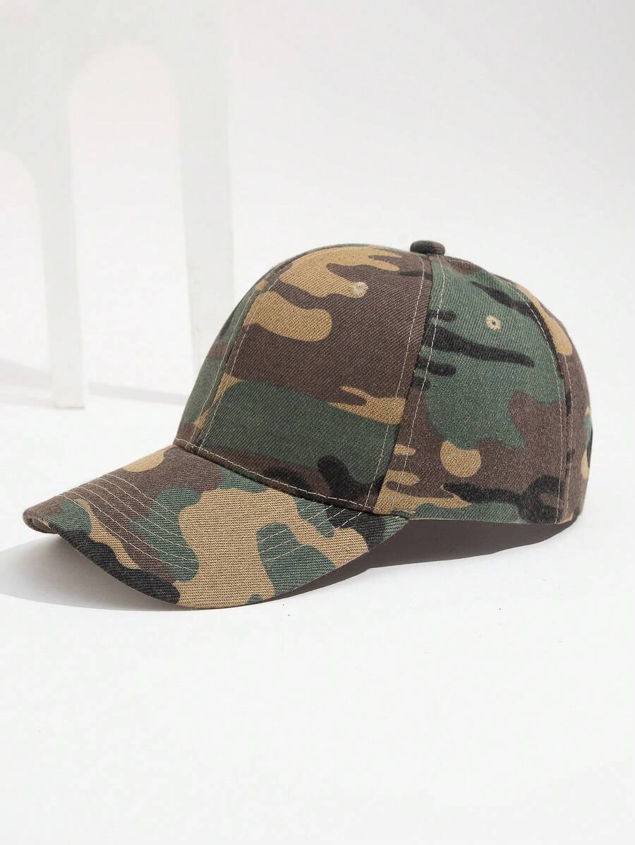 Unisex Camouflage Baseball Cap For Outdoor Travel Casual Wear onesize