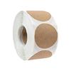 500pcs Brown Kraft Round Adhesive Labels Blank Sticker For Writes On for Jar, Canning, Store Organizing Craft Projects