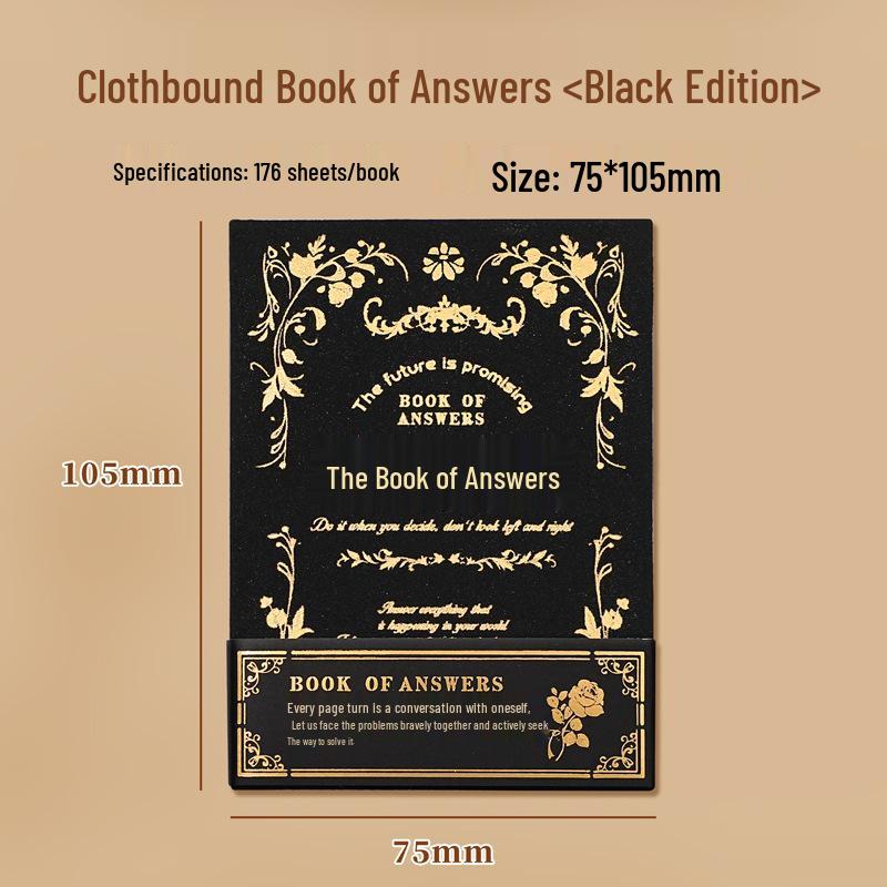 Magisches Antwortbuch: A7 Stoffeinband, Zweisprachig, Prophezeiungs- & Kulturelles Kreativ-Notizbuch inspiriert von Douyin