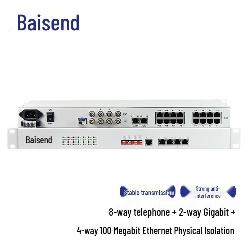 

Baisende Rack-Mount Telephone Fiber Optic Multiplexer
